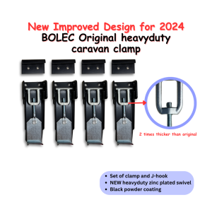 Bolec ORIGINAL  Matte black Roof Clamps - Set of 4